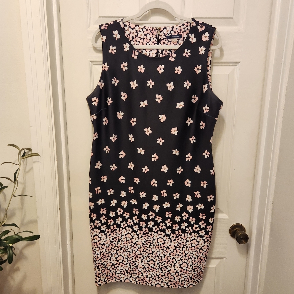 Tommy Hilfiger Black and Pink Floral Dress